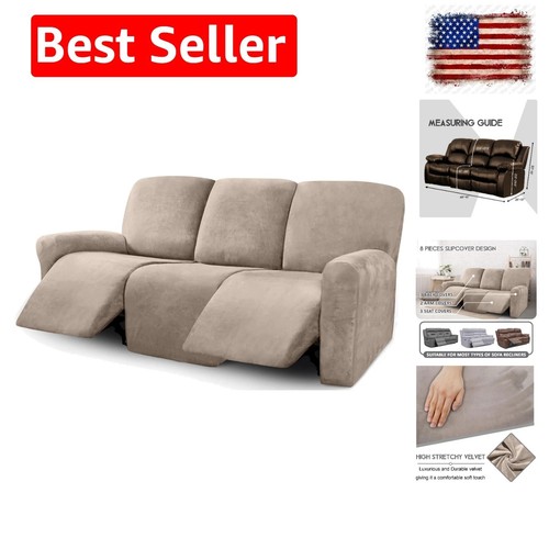 Velvet pieces recliner - recliner, sofa