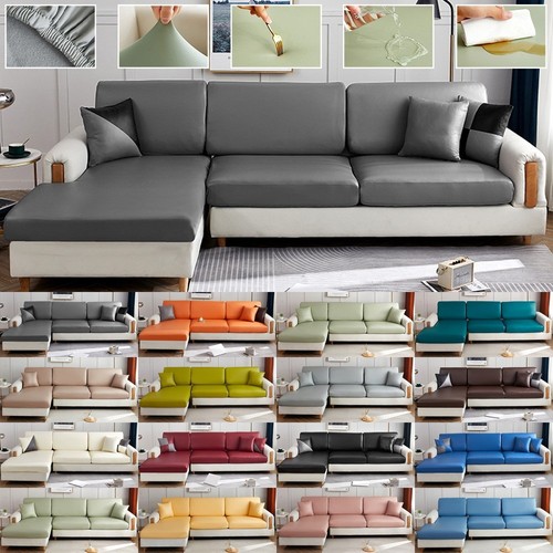 Leather sofa seat cover - sofa,