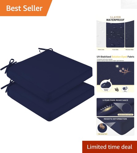 Navy patio chair cushions - navy,