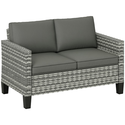 Two seater rattan outdoor sofa - seater,