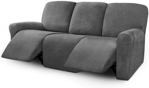 Velvet pieces recliner sofa - velvet,